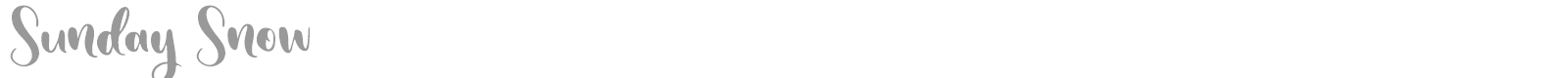 Sunday Snow font preview
